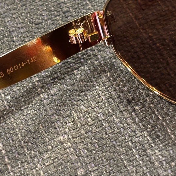CELINE🔥Sunglasses unisex Gold Metal Made in Italy) - Picture 7 of 14